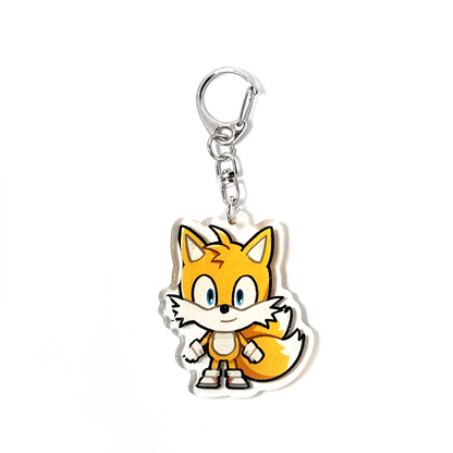 Tails | Sonic the Hedgehog Acrylic Glitter Keychain