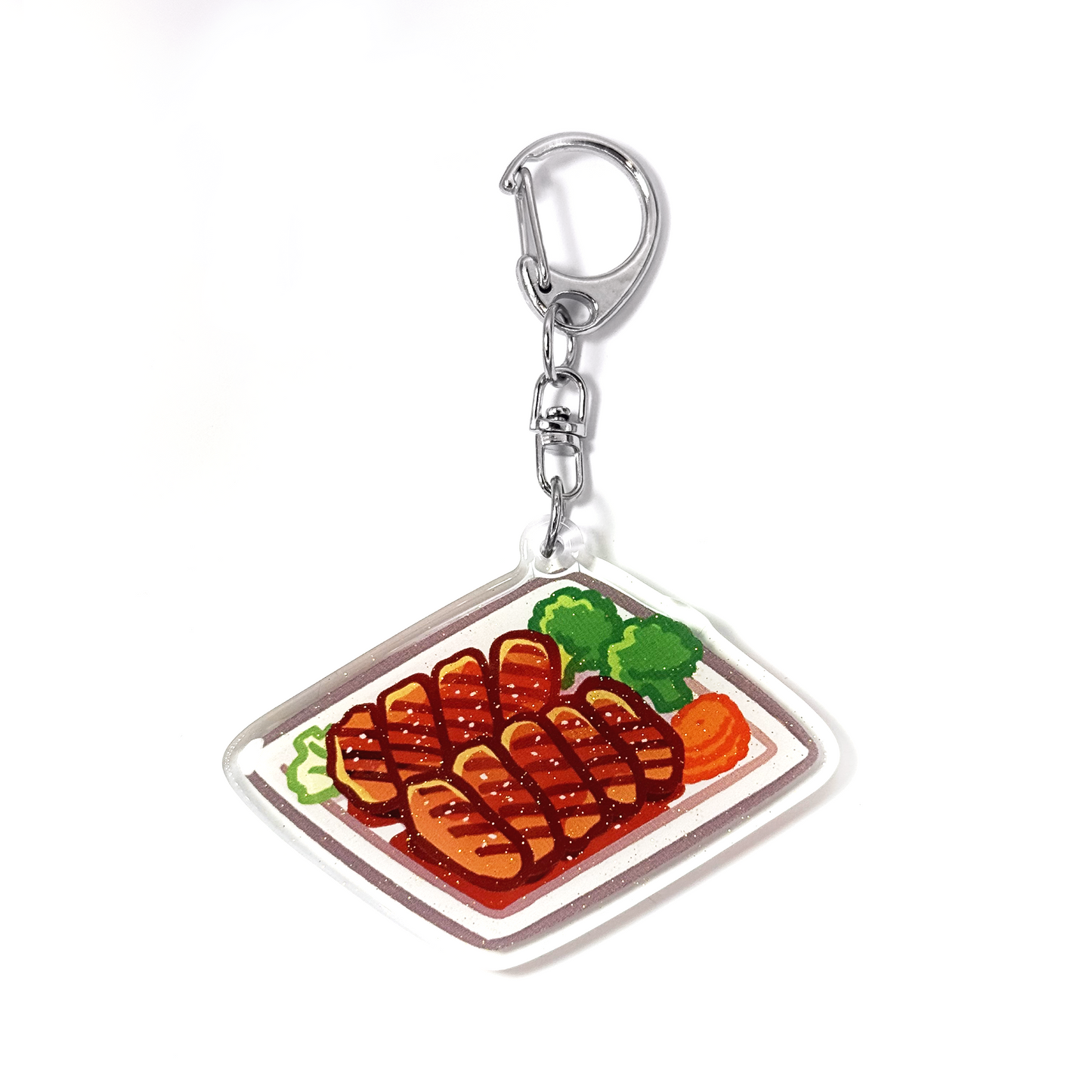 Teriyaki Chicken Keychain