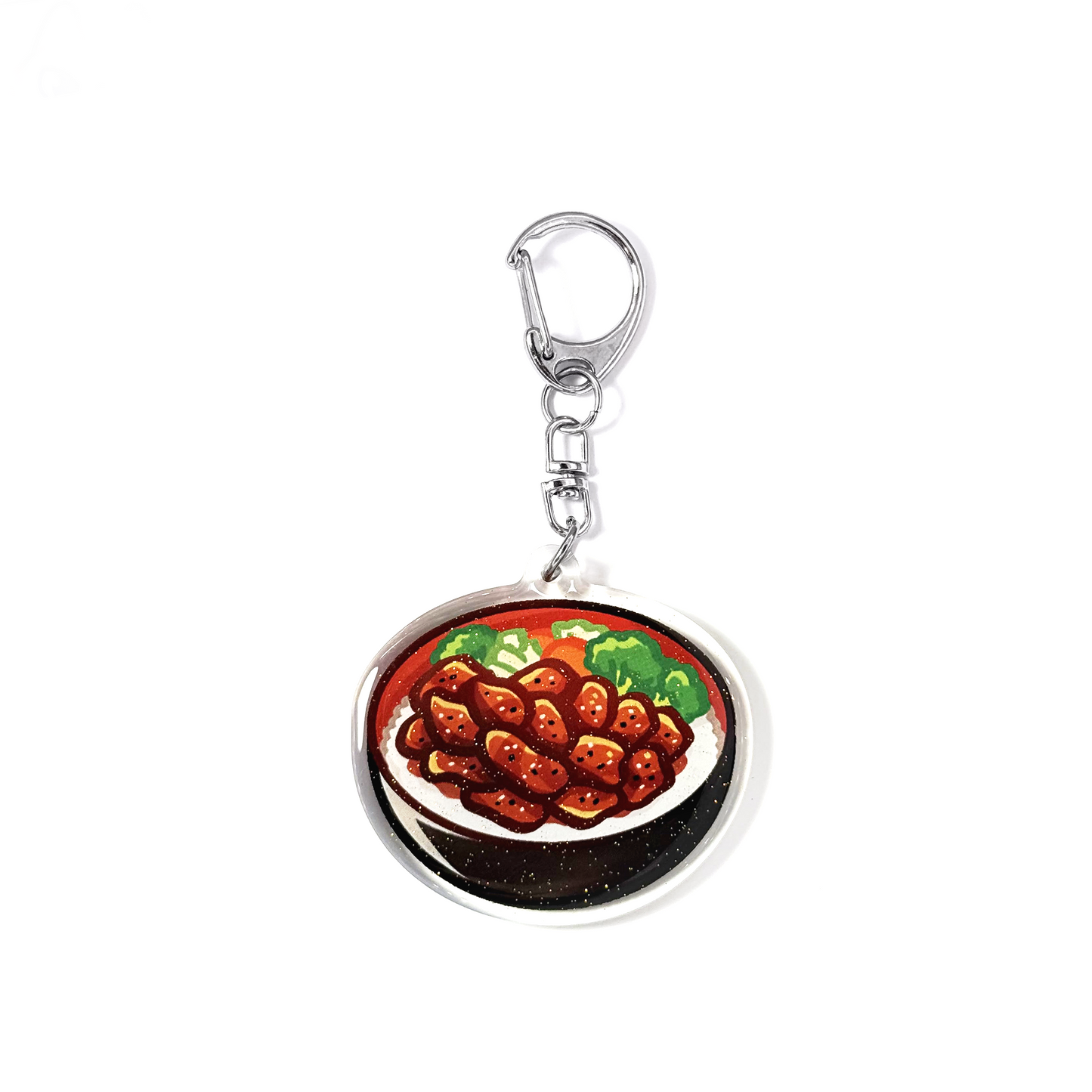 Teriyaki Chicken Rice Bowl Keychain