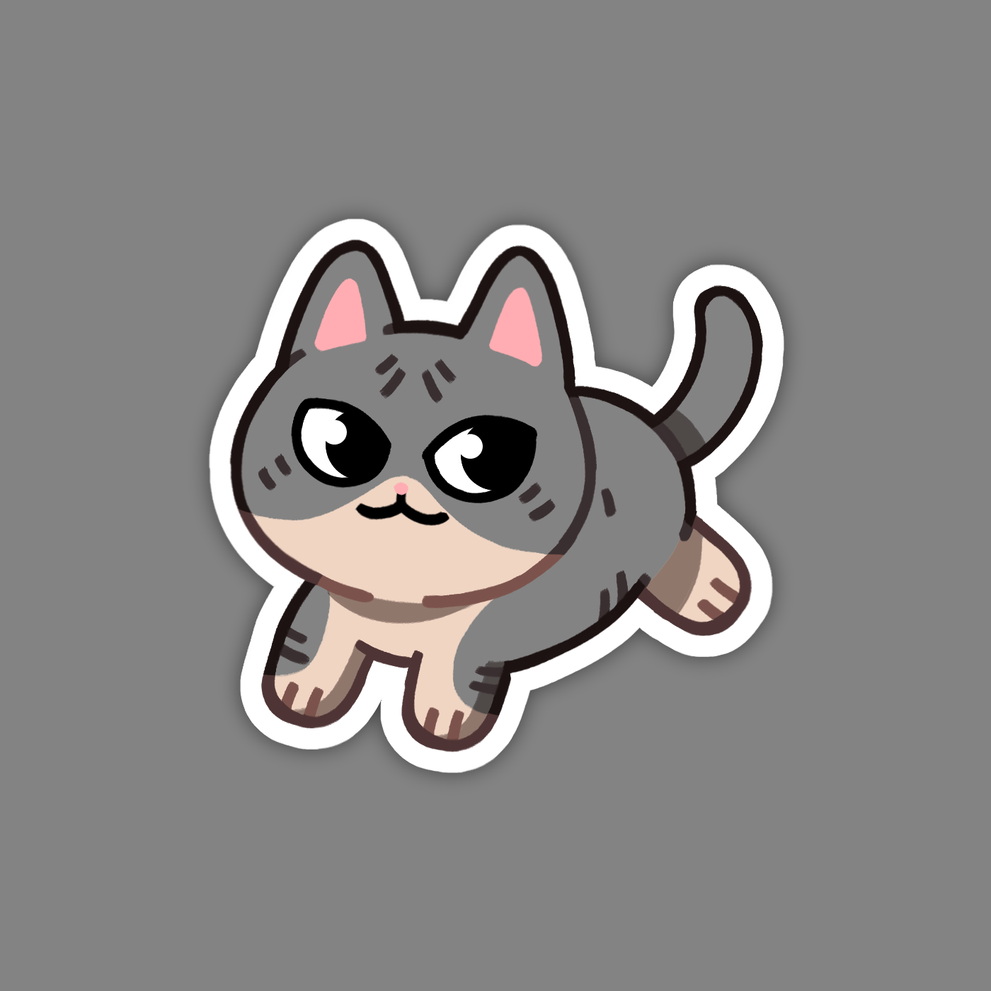 Tuxedo Sphynx Naked Cat Sticker