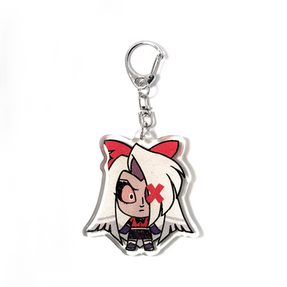 Vaggie | Hazbin Hotel Acrylic Glitter Keychain