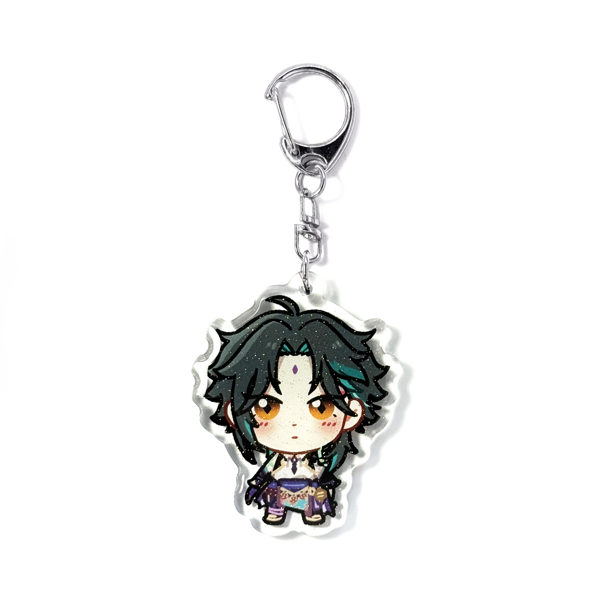 Xiao | Genshin Impact Acrylic Glitter Keychain