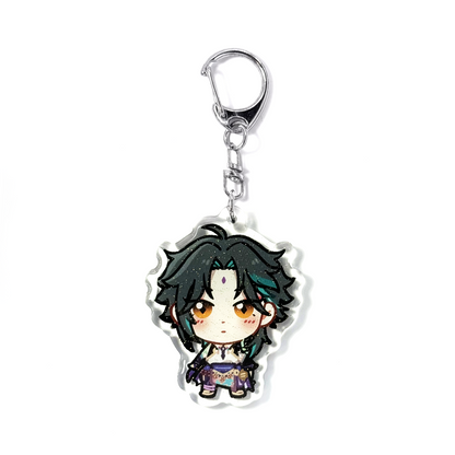 Xiao | Genshin Impact Acrylic Glitter Keychain