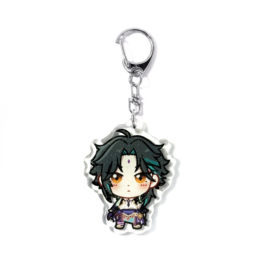 Xiao | Genshin Impact Acrylic Glitter Keychain