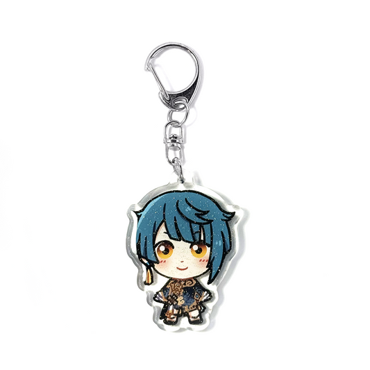 Xingqiu | Genshin Impact Acrylic Glitter Keychain
