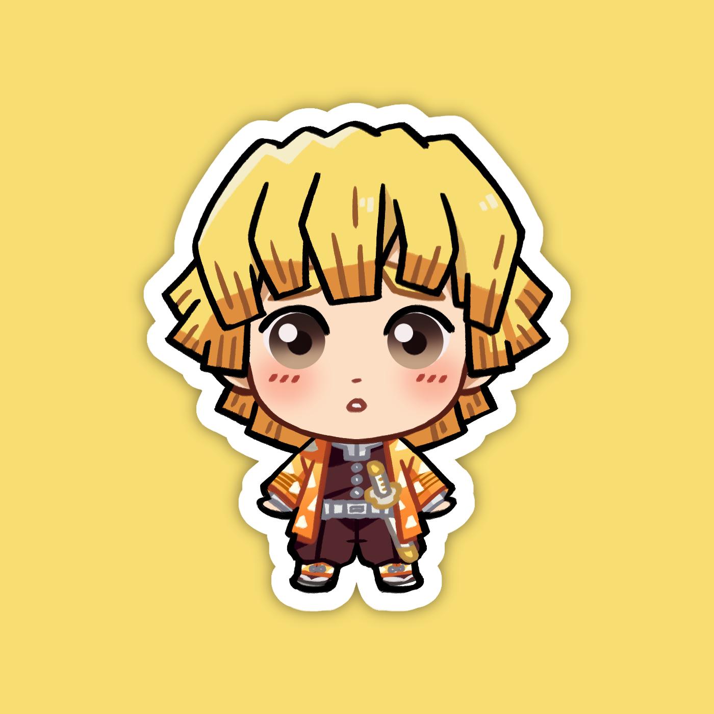 Zenitsu Agatsuma | Kimetsu no Yaiba Vinyl Sticker