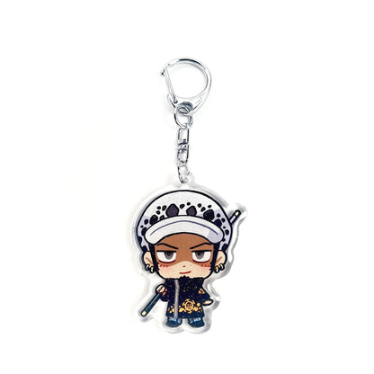 Trafalgar D. Water Law | One Piece Acrylic Glitter Keychain