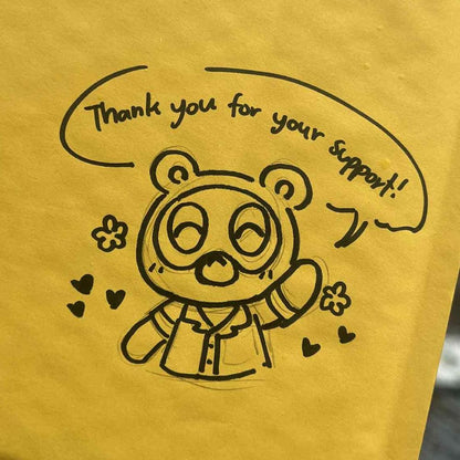 We offer a Tip Jar – get a free doodle on your envelope with your tip!