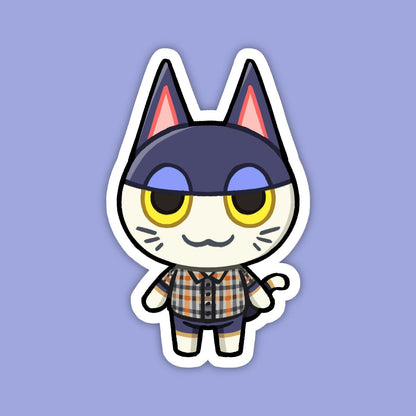 Punchy Cat | Animal Crossing Vinyl Sticker