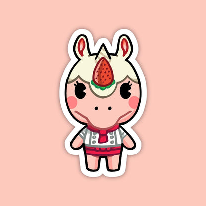 Merengue Rhino | Animal Crossing Vinyl Sticker