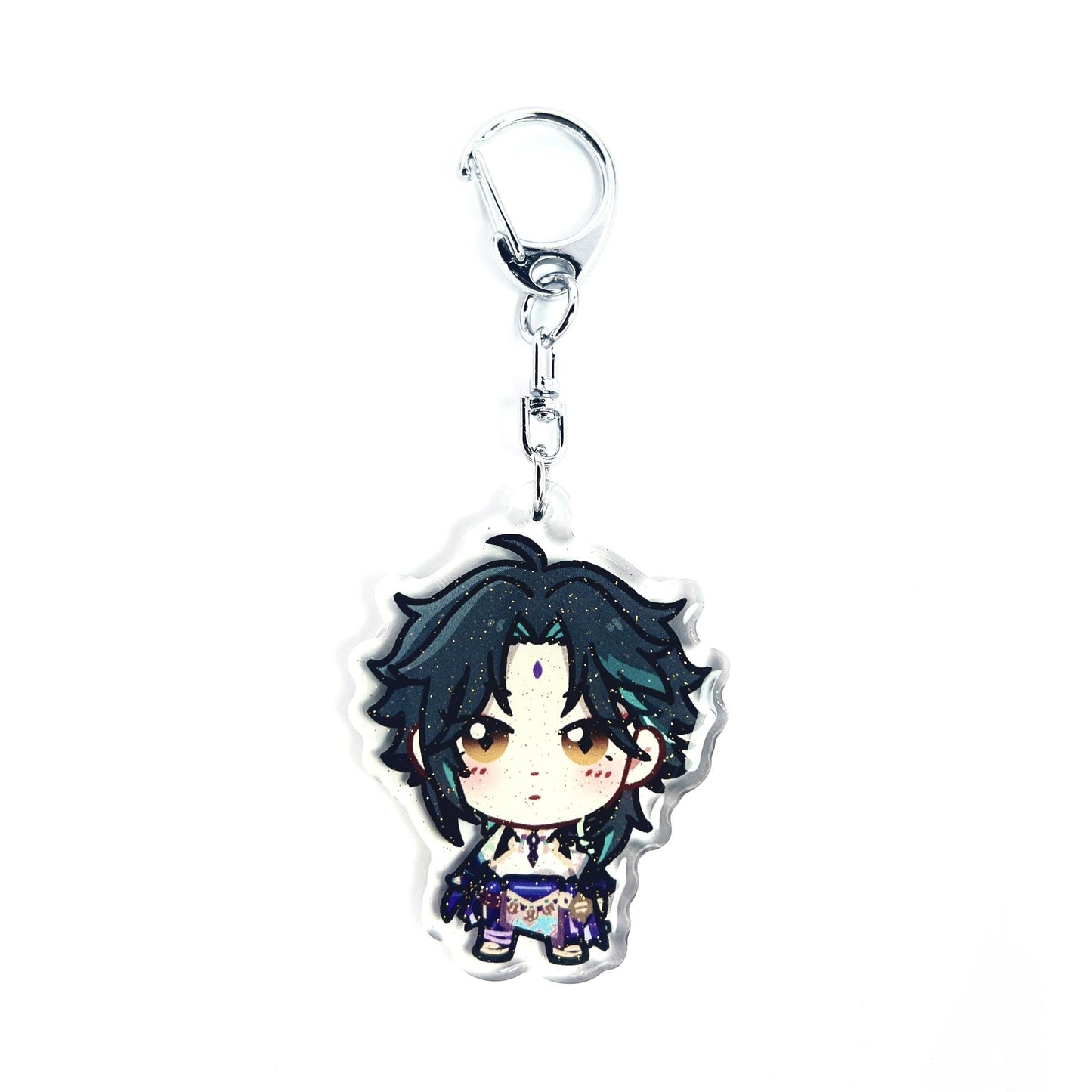 Xiao | Genshin Impact Acrylic Glitter Keychain