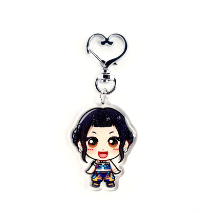 Zoey HUNTR/X | KPop Demon Hunters Acrylic Glitter Keychain