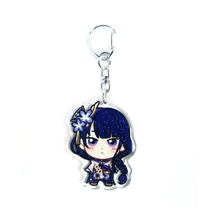 Raiden Shogun | Genshin Impact Acrylic Glitter Keychain