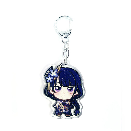 Raiden Shogun | Genshin Impact Acrylic Glitter Keychain