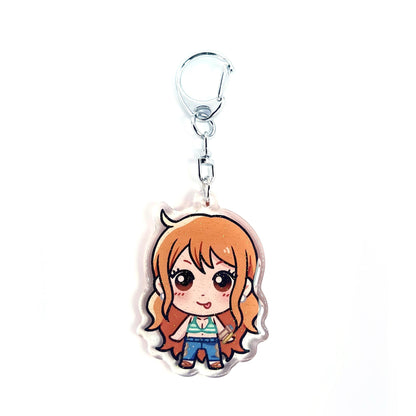 Nami | One Piece Acrylic Glitter Keychain