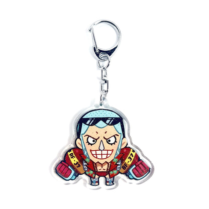 Franky | One Piece Acrylic Glitter Keychain