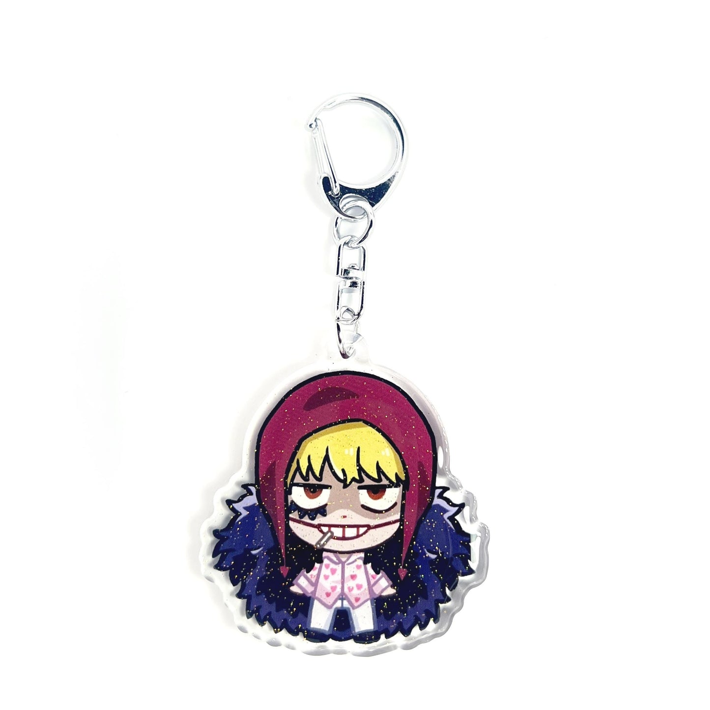 Donquixote Rosinante Corazon | One Piece Acrylic Glitter Keychain