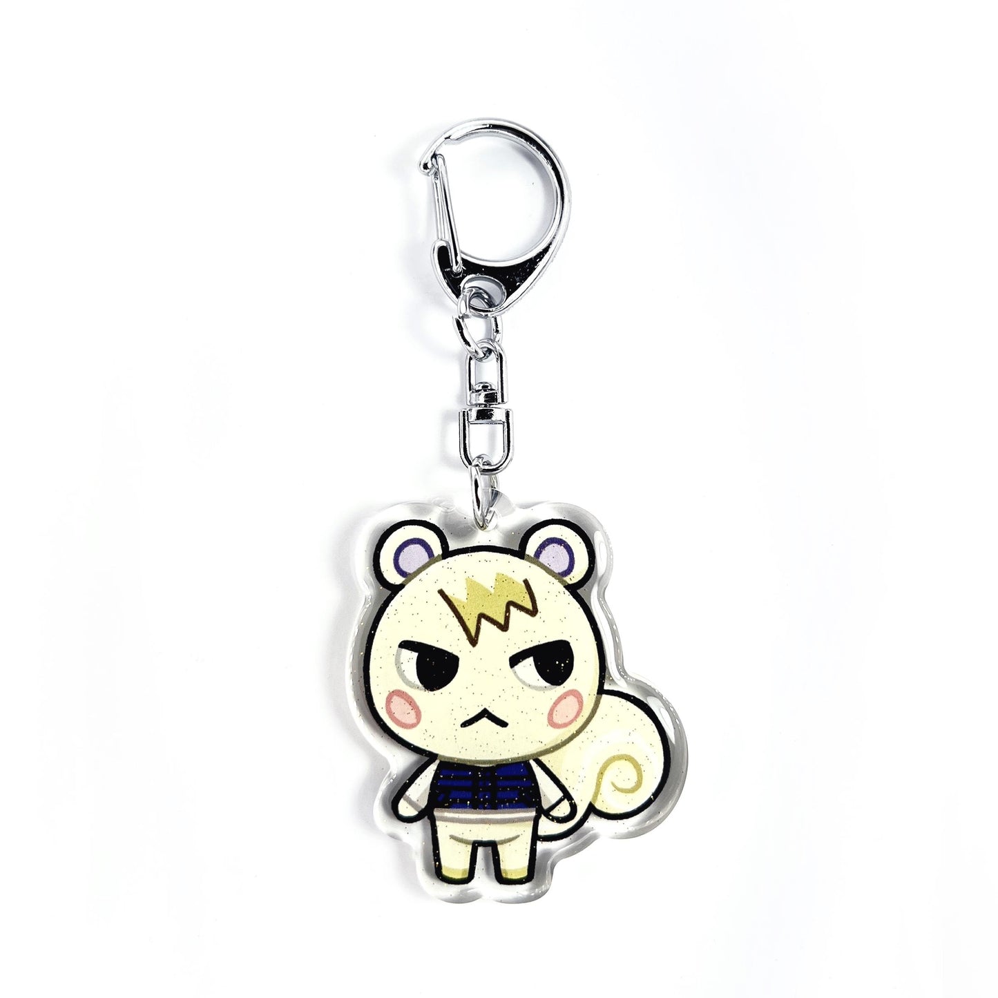 Marshal | Animal Crossing Acrylic Glitter Keychain