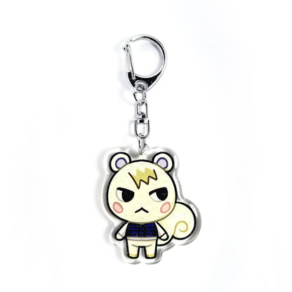 Marshal | Animal Crossing Acrylic Glitter Keychain
