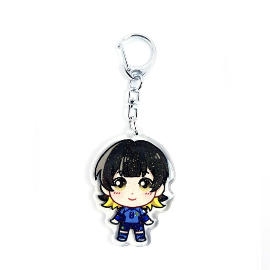 Meguru Bachira | Blue Lock Acrylic Glitter Keychain