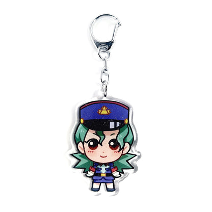 Officer Jenny | Pokemon Acrylic Glitter Keychain
