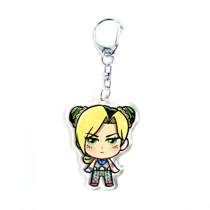 Jolyne Cujoh | Jojo's Bizarre Adventure Acrylic Glitter Keychain