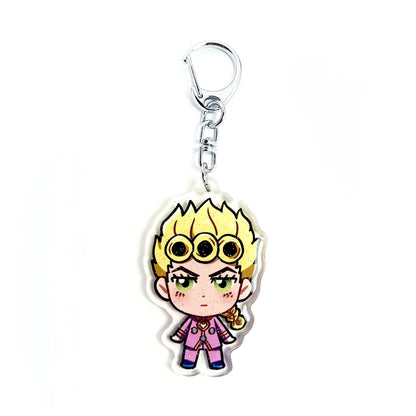 Giorno Giovanna | Jojo's Bizarre Adventure Acrylic Glitter Keychain