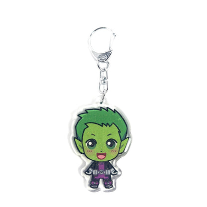 Beast Boy | Teen Titans Acrylic Glitter Keychain