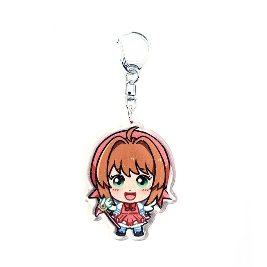Sakura Kinomoto | Cardcaptor Sakura Acrylic Glitter Keychain