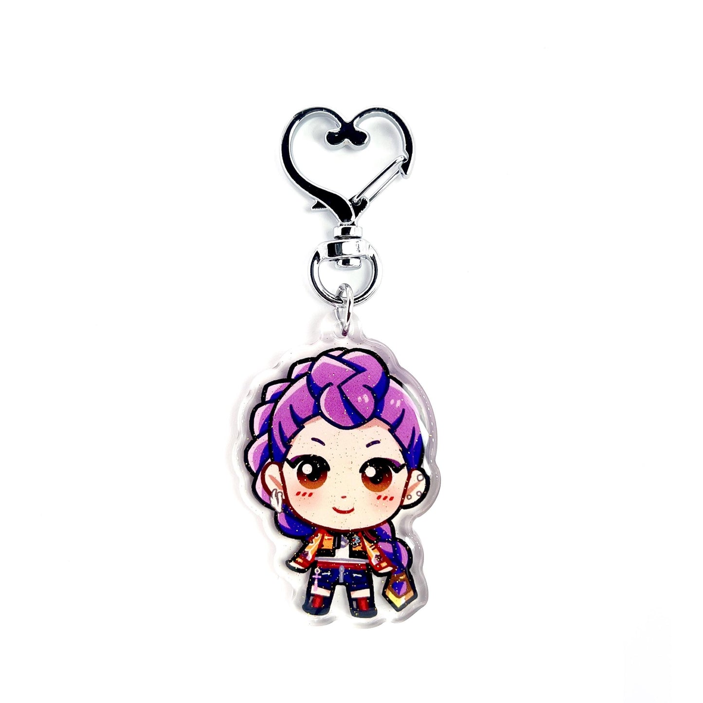 Rumi HUNTR/X | KPop Demon Hunters Acrylic Glitter Keychain
