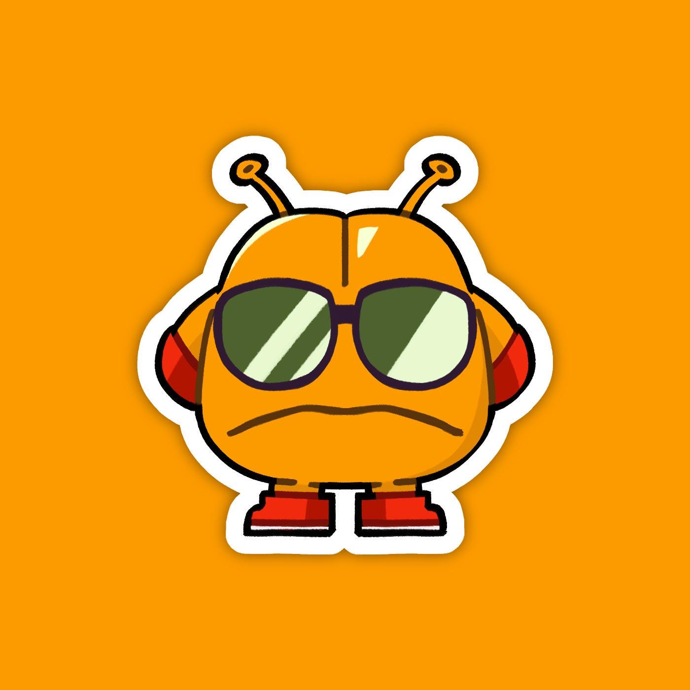 King Nikochan's servant | Dr. Slump Vinyl Sticker