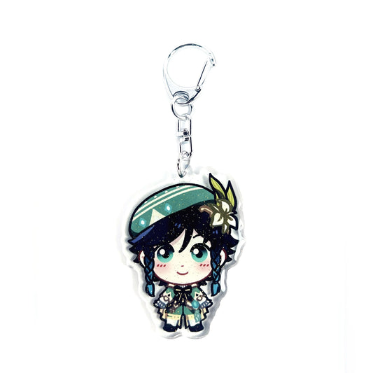 Venti | Genshin Impact Acrylic Glitter Keychain
