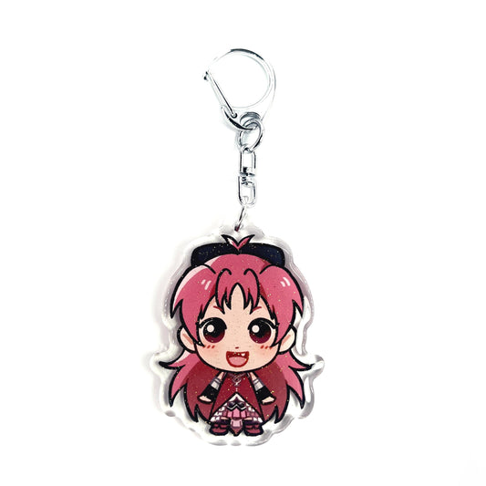 Kyoko Sakura | Madoka Magica Acrylic Glitter Keychain