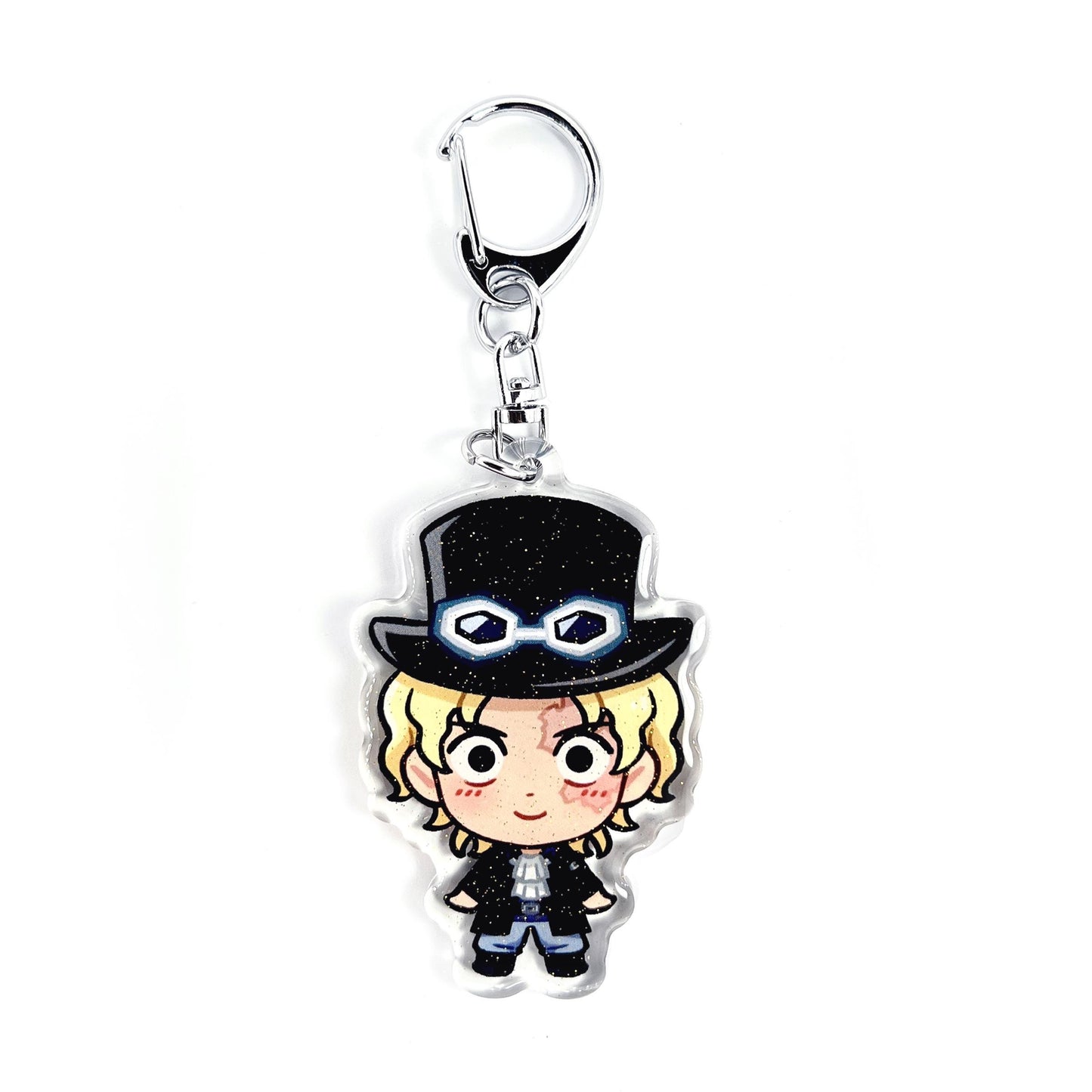 Sabo | One Piece Acrylic Glitter Keychain