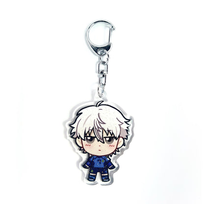 Seishiro Nagi | Blue Lock Acrylic Glitter Keychain