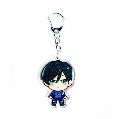 Rin Itoshi | Blue Lock Acrylic Glitter Keychain
