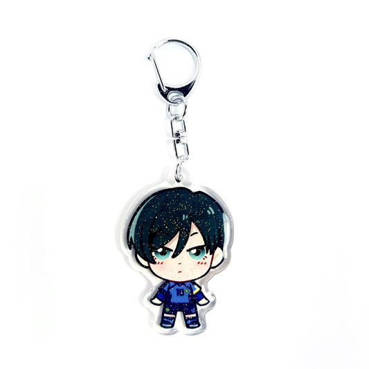 Rin Itoshi | Blue Lock Acrylic Glitter Keychain