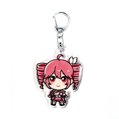 Kasane Teto | Vocaloid Acrylic Glitter Keychain
