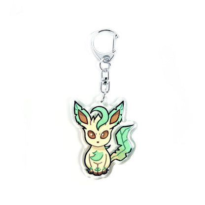 Leafeon | Pokemon Acrylic Glitter Keychain