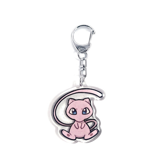 Myuu | Pokemon Acrylic Glitter Keychain