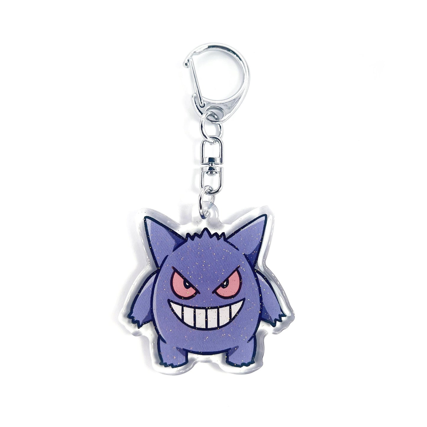 Gengar | Pokemon Acrylic Glitter Keychain