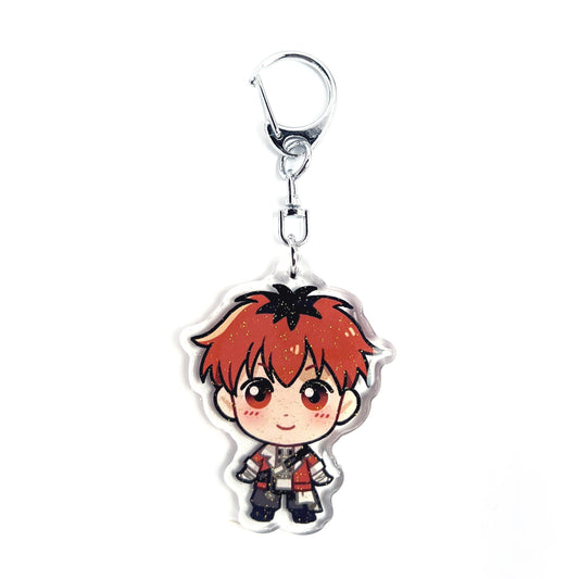 Stark | Frieren Acrylic Glitter Keychain