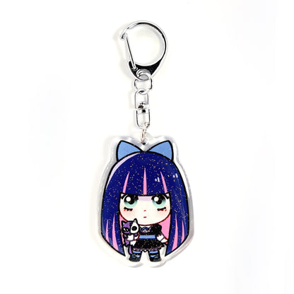 Stocking | Panty & Stocking with Garterbelt Acrylic Glitter Keychain