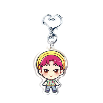 Abby Saja Boys | KPop Demon Hunters Acrylic Glitter Keychain