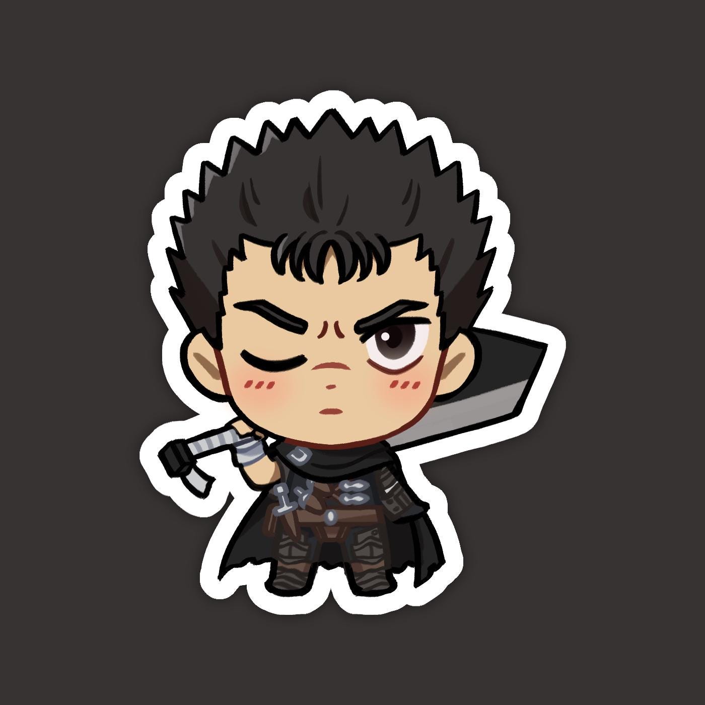 Guts | Berserk Vinyl Sticker