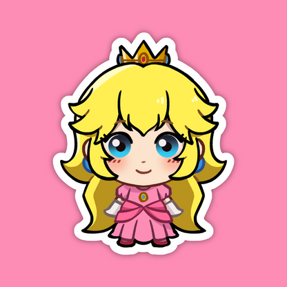 Princess Peach | Mario Vinyl Sticker