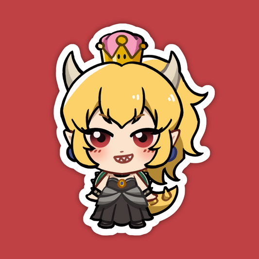 Bowsette | Mario Vinyl Sticker